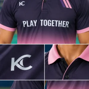 Pink Pulse Polo Sports T-Shirt Hover Image