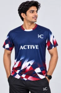 Apex Active Sports T-Shirt-Navy blue
