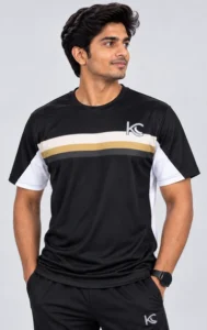 Vanguard Black & Gold Sports T-Shirt